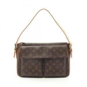 LOUIS VUITTON Brown Monogram Leather Shoulder Bag